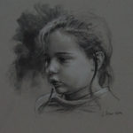 Girl in charcoal